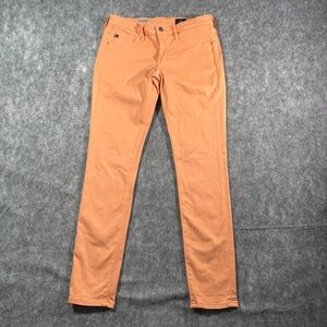 AG Adriano Goldschmeid Womens Orange The Legging Ankle Pants Size‎ 27R